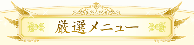 厳選メニュー