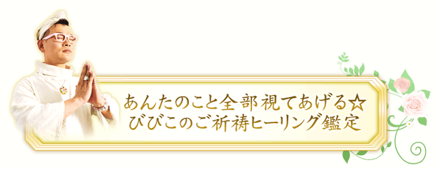 あんたのこと全部視てあげる☆　びびこのご祈祷ヒーリング鑑定