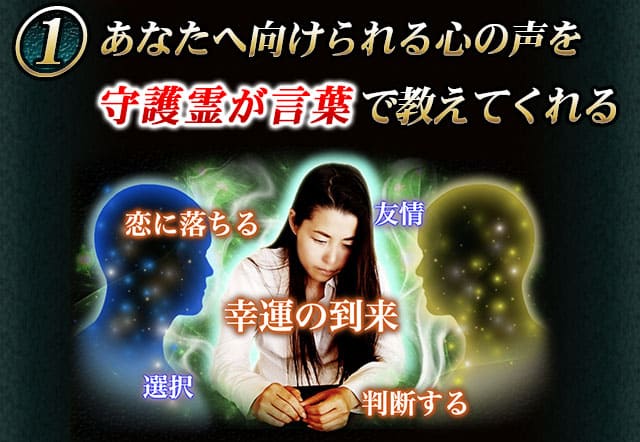 1　あなたへ向けられる心の声を守護霊が言葉で教えてくれる