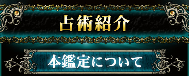 占術紹介　本鑑定について