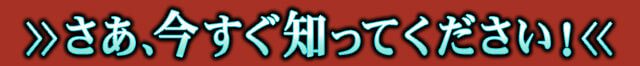 さあ、今すぐ知って下さい！