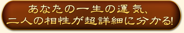 あなたの一生の運気、二人の相性が超詳細に分かる！