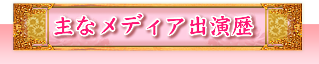 主なメディア出演歴