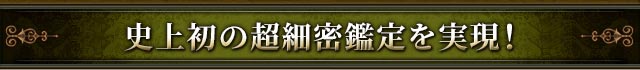 史上初の超細密鑑定を実現！