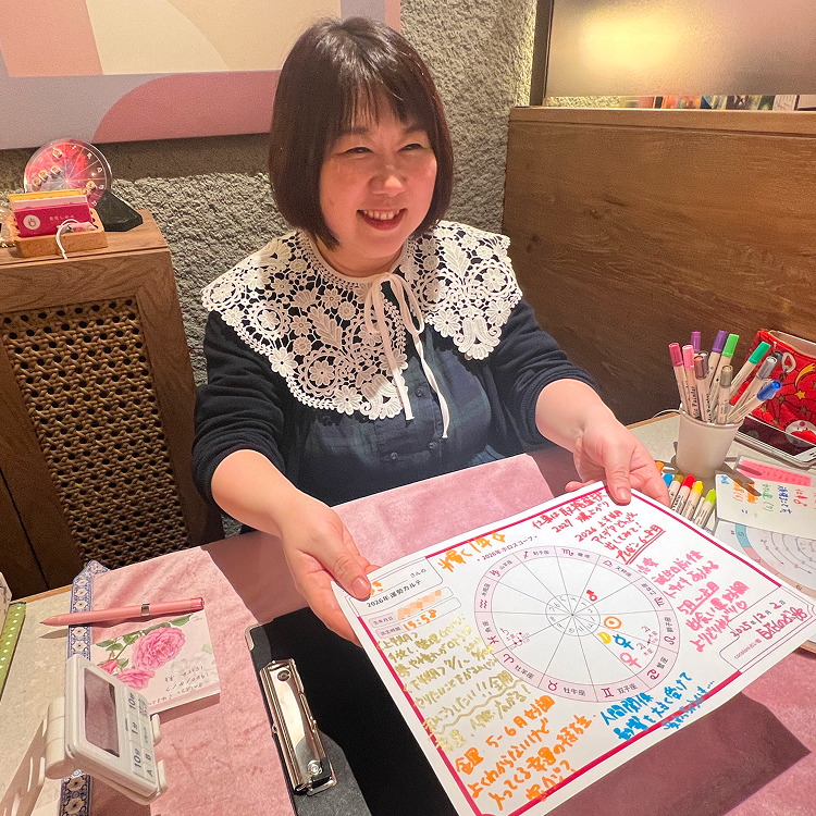 百花しのぶ先生の鑑定風景