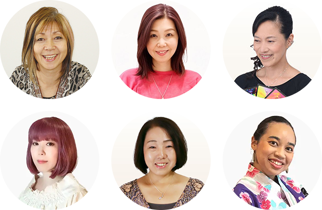 出演する人気占い師6名の顔写真一覧