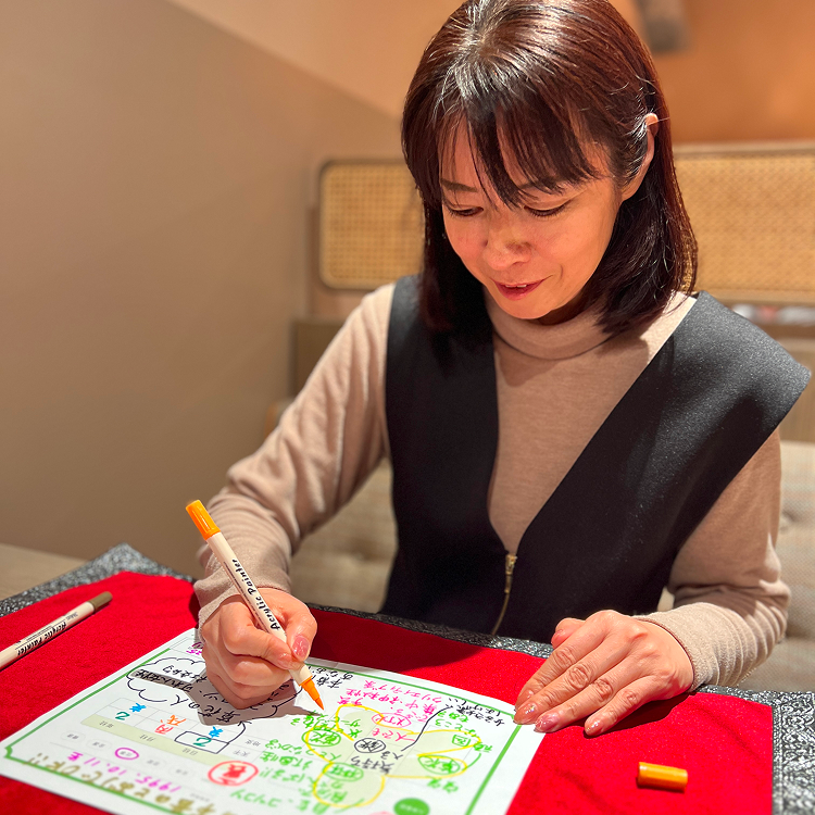 蘭かおり先生の鑑定風景